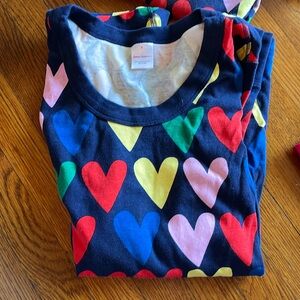 Valentine’s! Like new women’s Hanna andersson hearts xl pajama top long sleeve